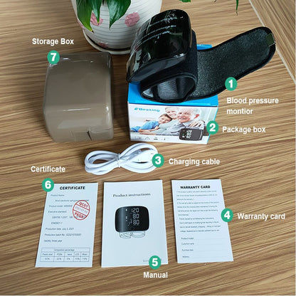 Tensiomètre automatique au poignet sans fil !  50% Reduction !          ⭐⭐⭐⭐⭐
